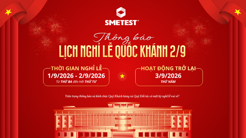 THÔNG BÁO LỊCH NGHỈ LỄ QUỐC KHÁNH 2/9 