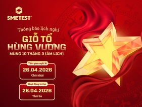 THÔNG BÁO NGHỈ LỄ GIỖ TỔ HÙNG VƯƠNG (10/03 ÂM LỊCH)